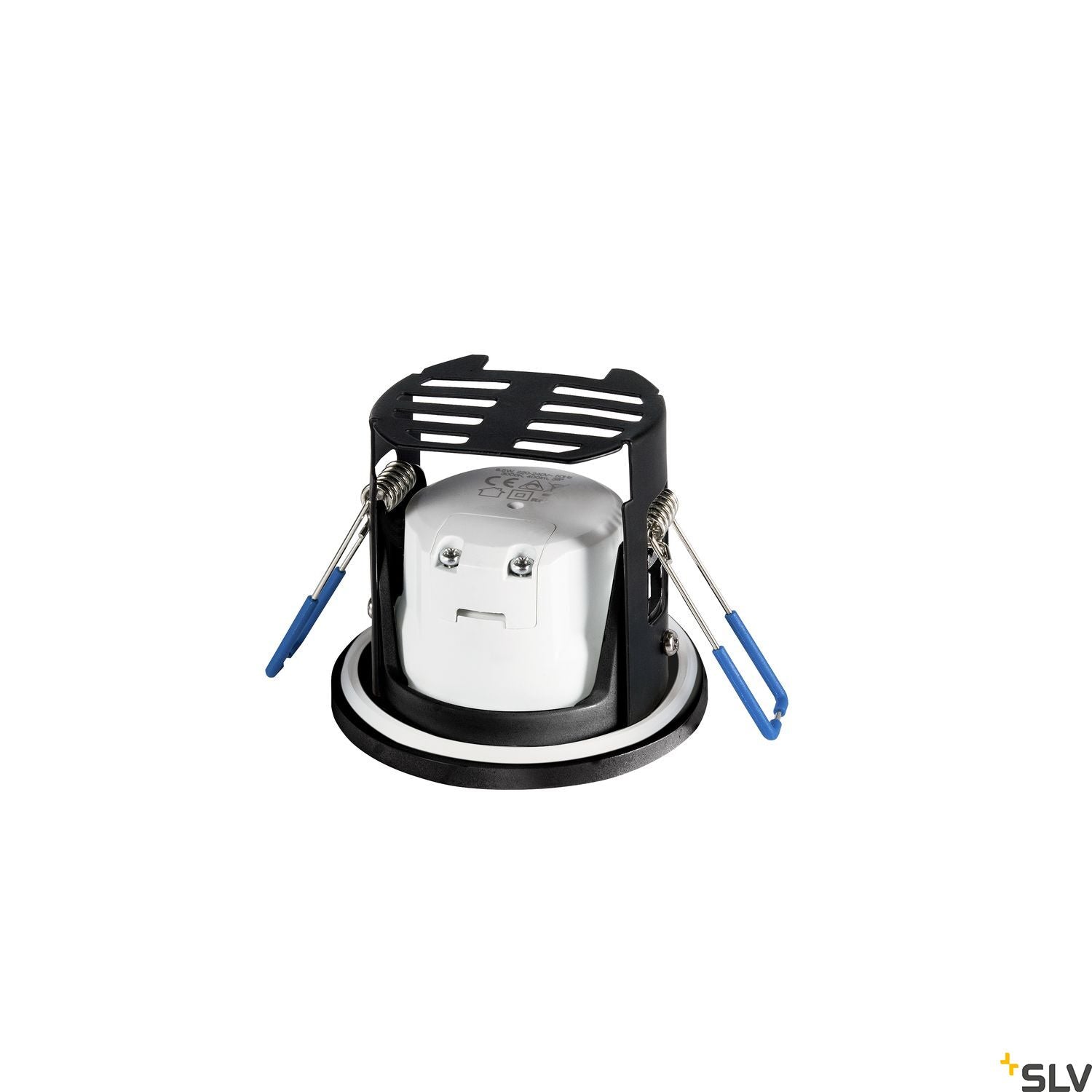 SLV KAMUELA ECO LED Fire-rated Recessed ceiling luminaire, black, 3000K, 38°, dimmable, IP65 1001015