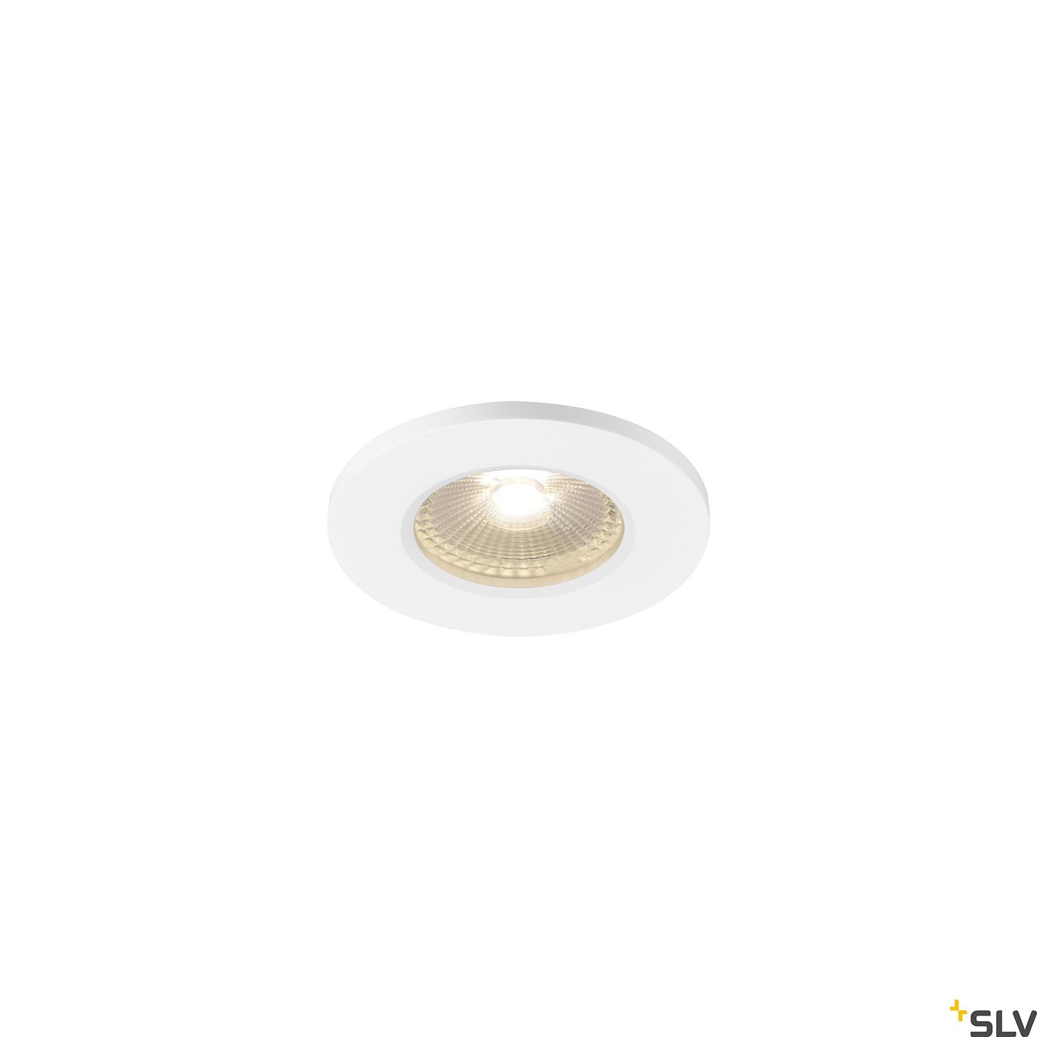 SLV KAMUELA ECO LED Fire-rated Recessed ceiling luminaire, white, 3000K, 38°, dimmable, IP65 1001016