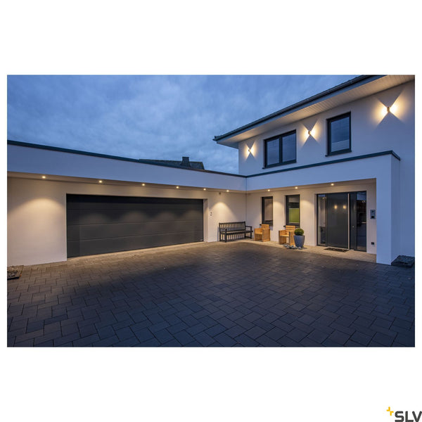 SLV LOGS WALL LIGHT, square, anthracite, 6W LED, 3000K, IP44 232105