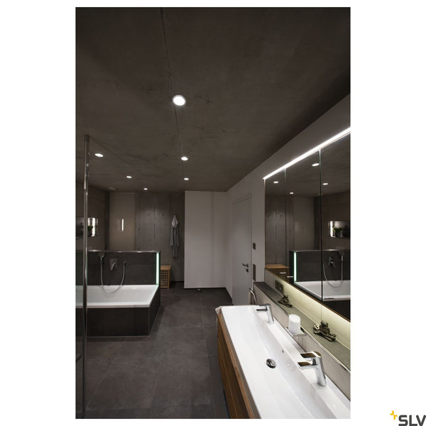 SLV AKALO 83, DL, indoor recessed ceiling light, 3000K 4200K 5700K adjustable, white 1001264