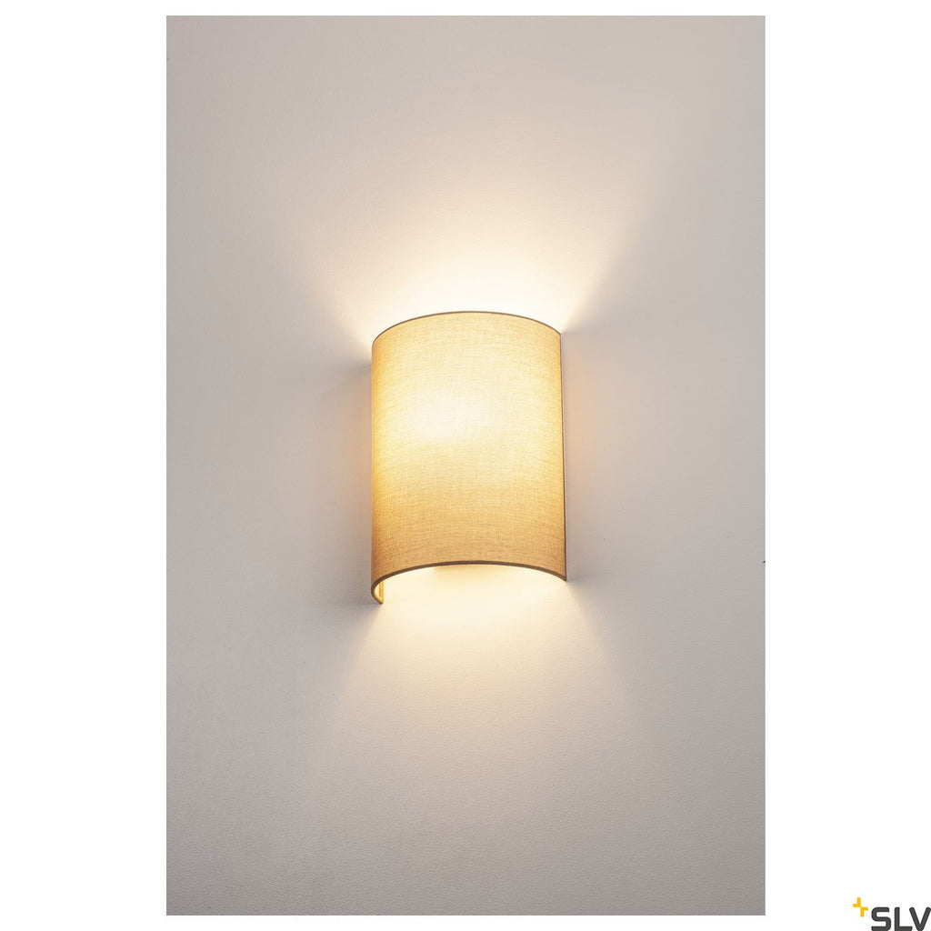 SLV FENDA Basis, WL, Indoor surface-mounted wall light, E27, max. 40W, white 1001272