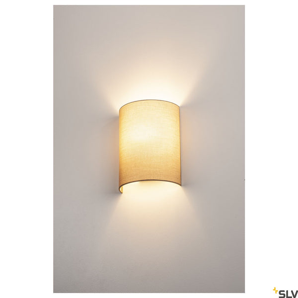SLV FENDA Basis, WL, Indoor surface-mounted wall light, E27, max. 40W, white 1001272