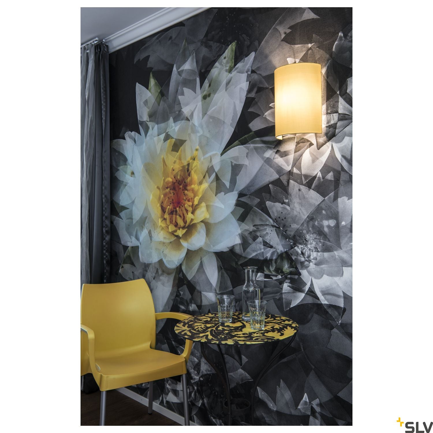 SLV FENDA Basis, WL, Indoor surface-mounted wall light, E27, max. 40W, white 1001272