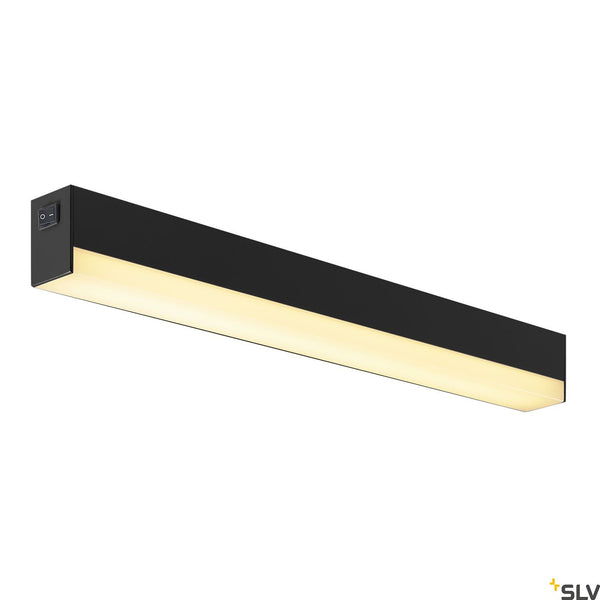 SLV SIGHT LED, wall and ceiling light, with switch, 600mm, black 1001283