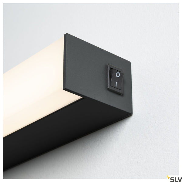 SLV SIGHT LED, wall and ceiling light, with switch, 600mm, black 1001283
