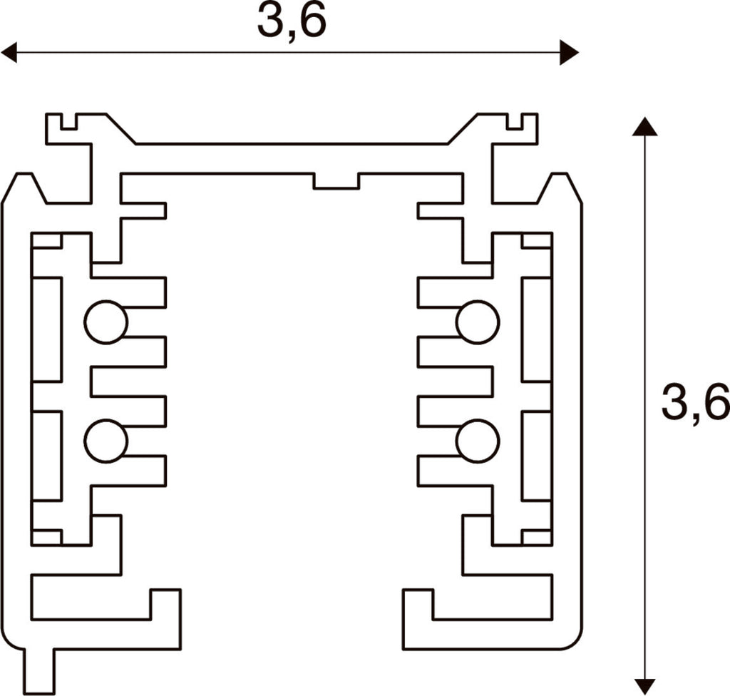 SLV S-TRACK track, PHASE, 2 m, white 1001376
