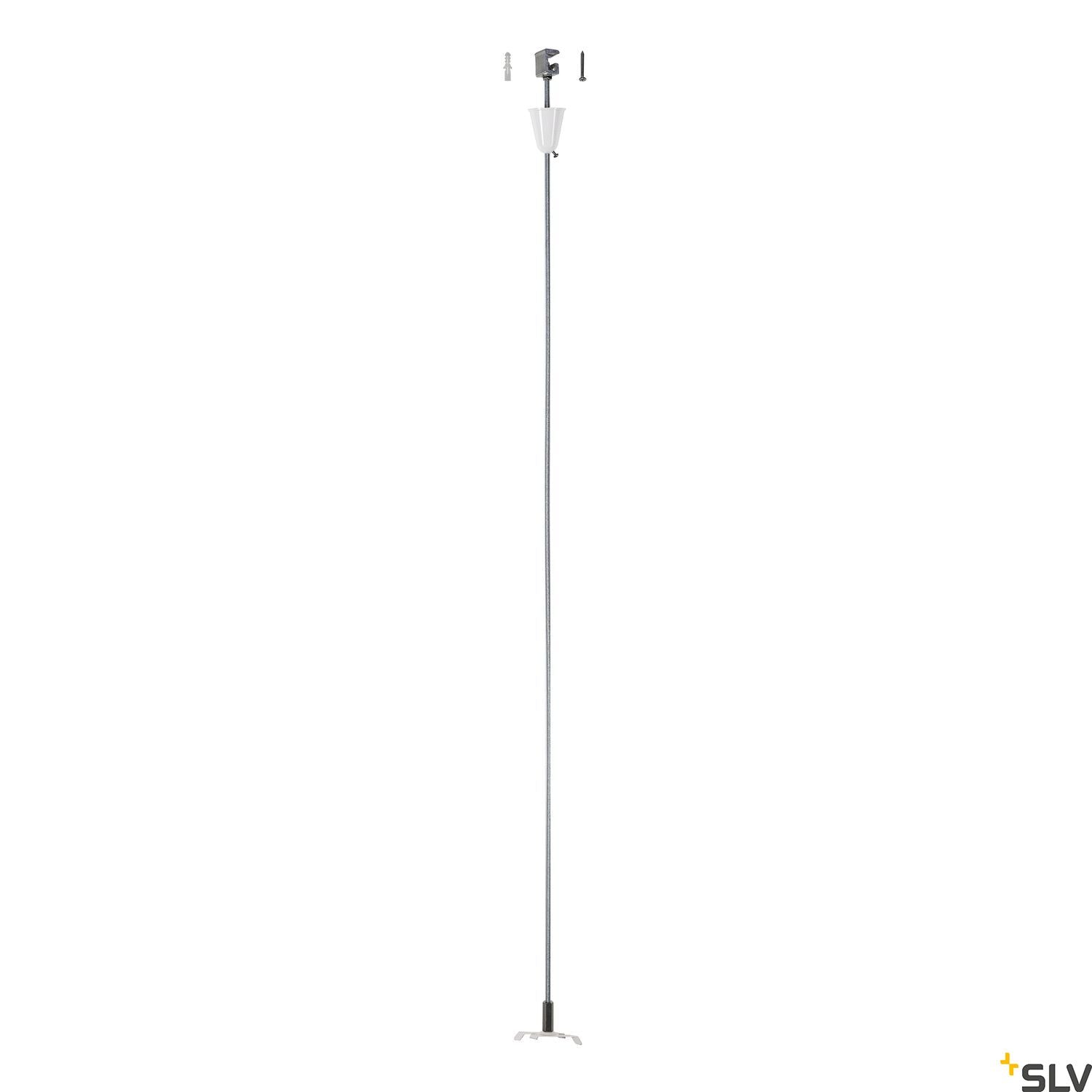 SLV Pendant suspension for S-TRACK 3-circuit track, traffic white, 100cm 1001390