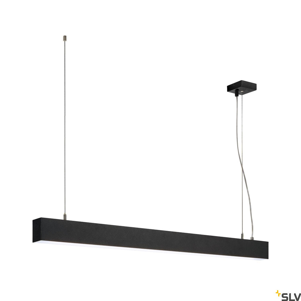 SLV GLENOS pendant, matt black, 1m, 52W, 4000K 1001403