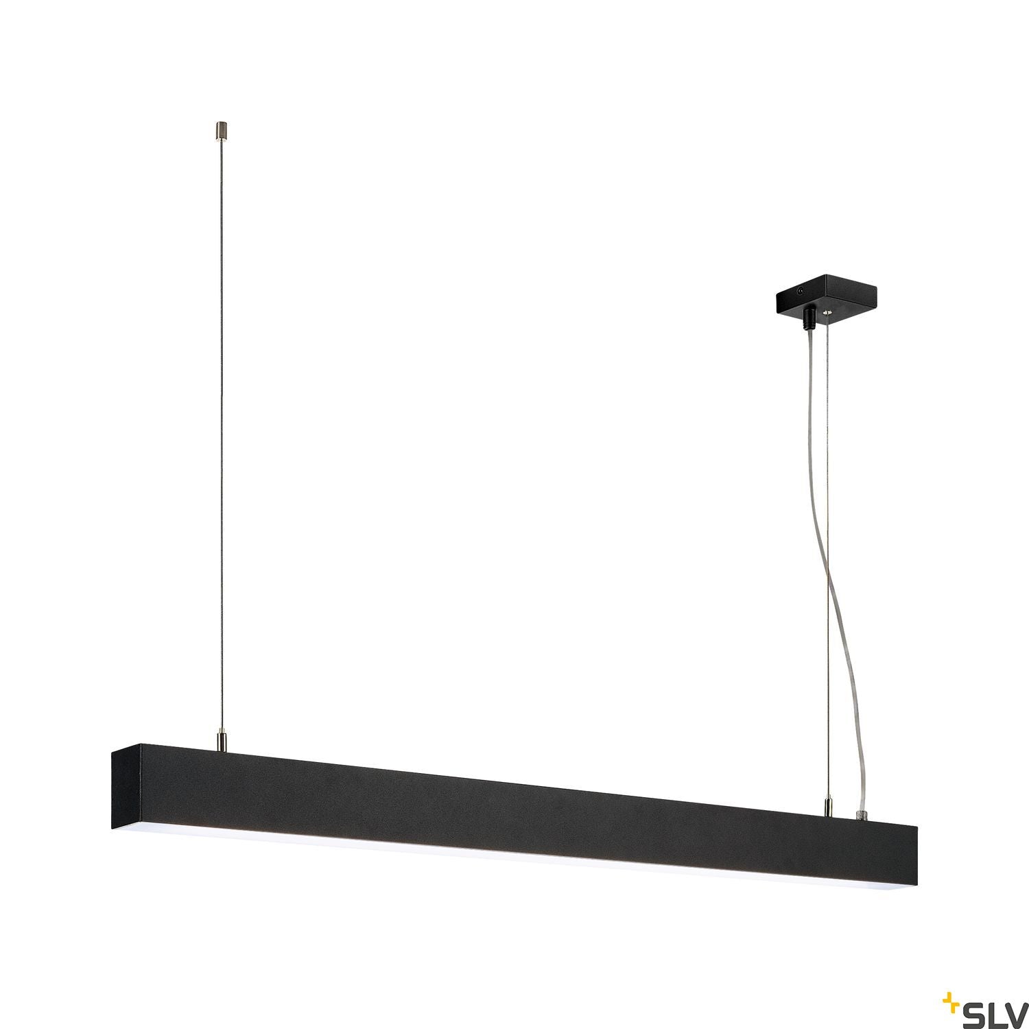 SLV GLENOS pendant, matt black, 1m, 52W, 4000K 1001403