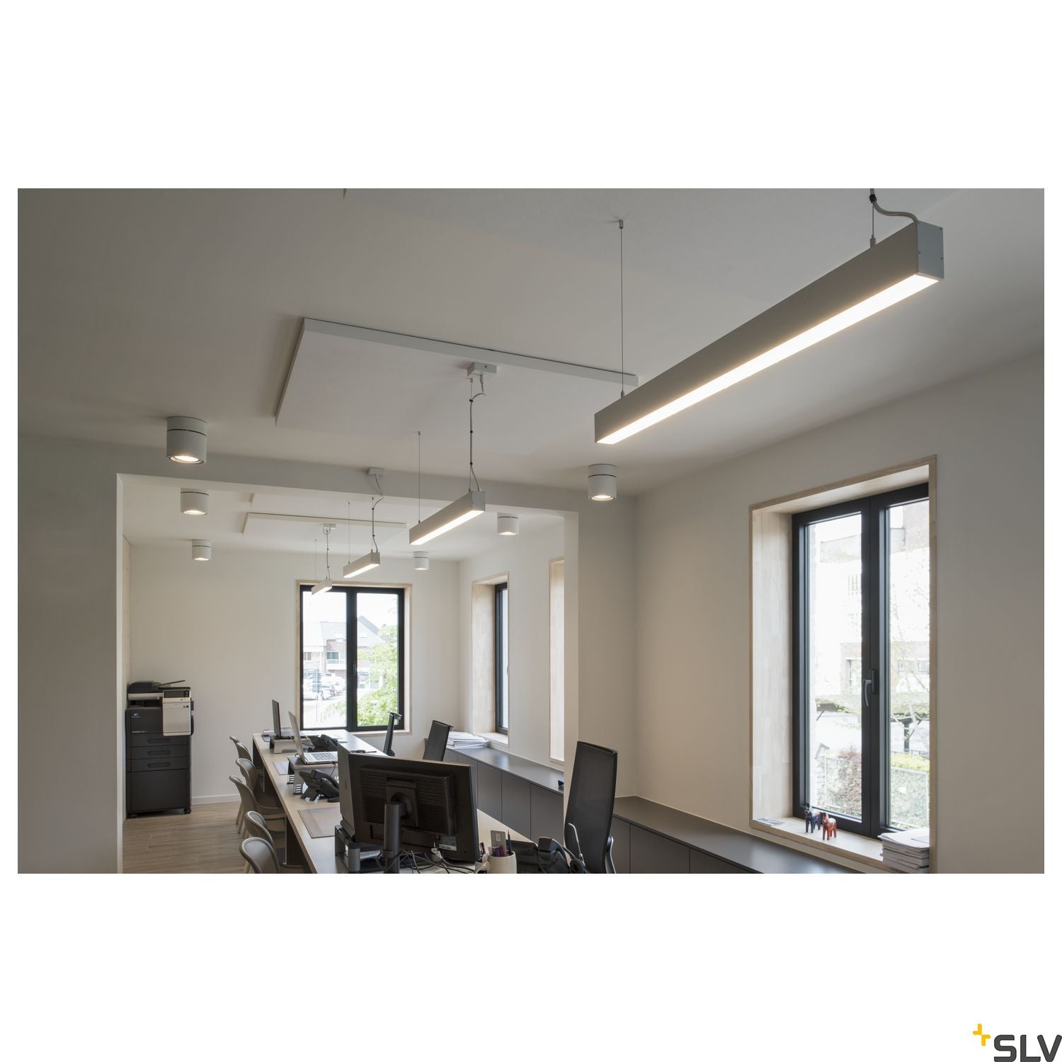 SLV KARDAMOD SURFACE SQUARE ES111 DOUBLE ceiling light, square, white, 2xGU10, max. 2x75W 117111