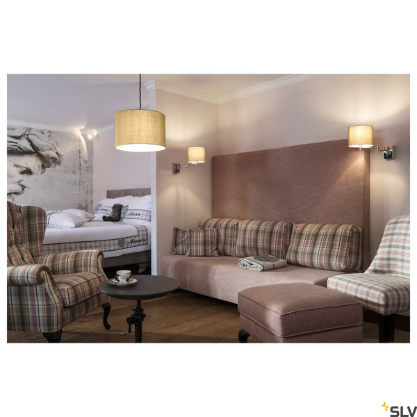 SLV FENDA lamp shade, D455/ H280, beige 156113