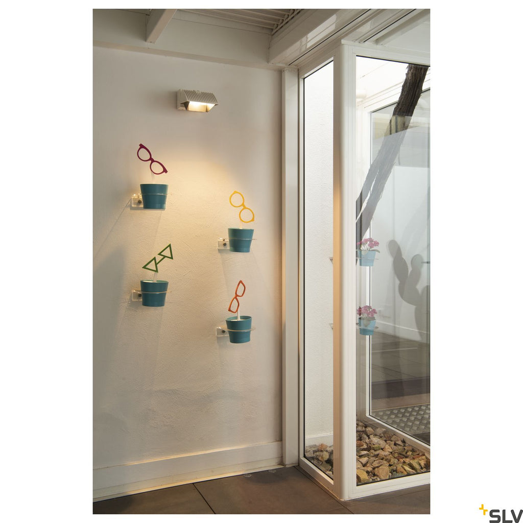 SLV MERADO FLOOD WL, LED Indoor surface-mounted wall light, white, 3000K, 40° 1001468