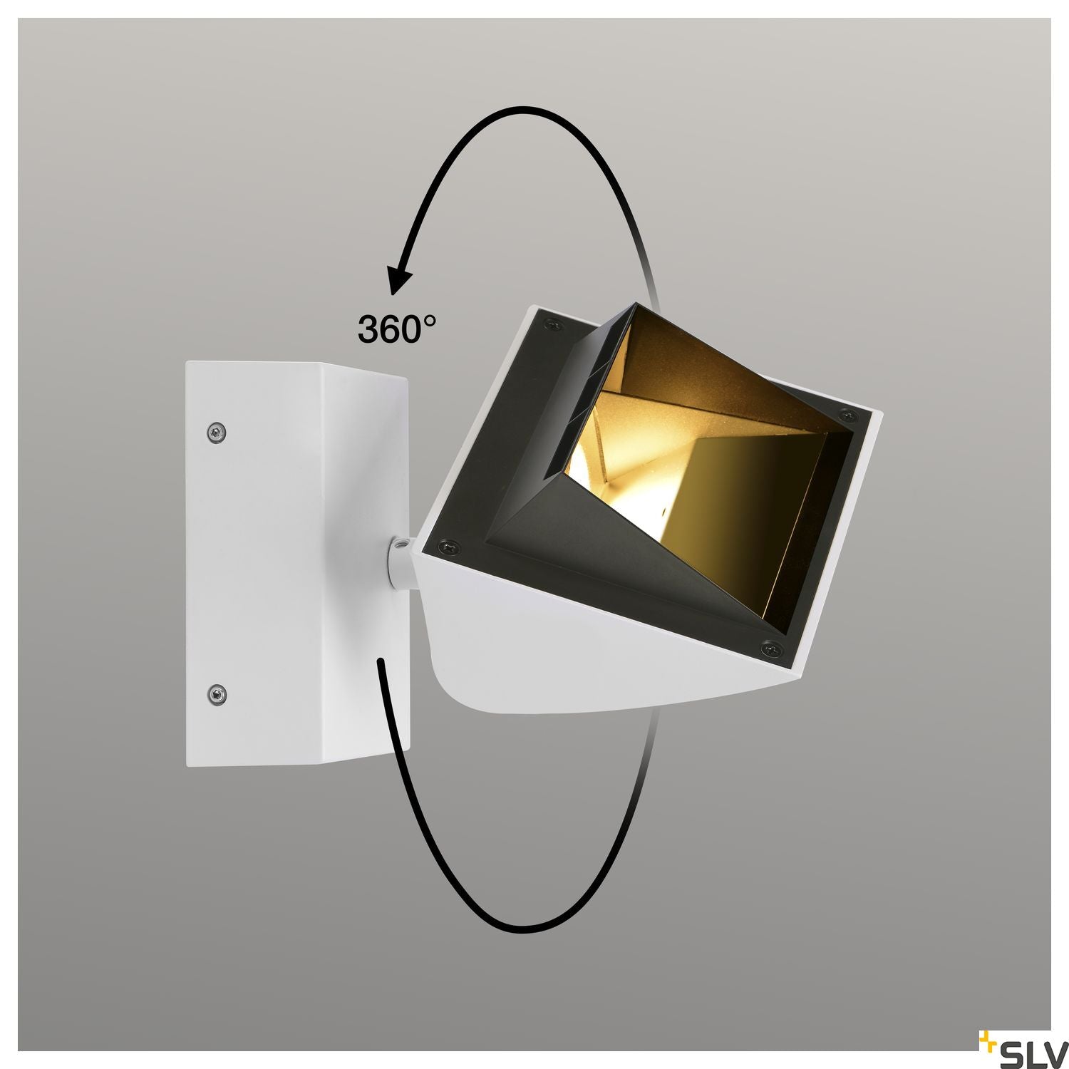SLV MERADO FLOOD WL, LED Indoor surface-mounted wall light, white, 3000K, 40° 1001468