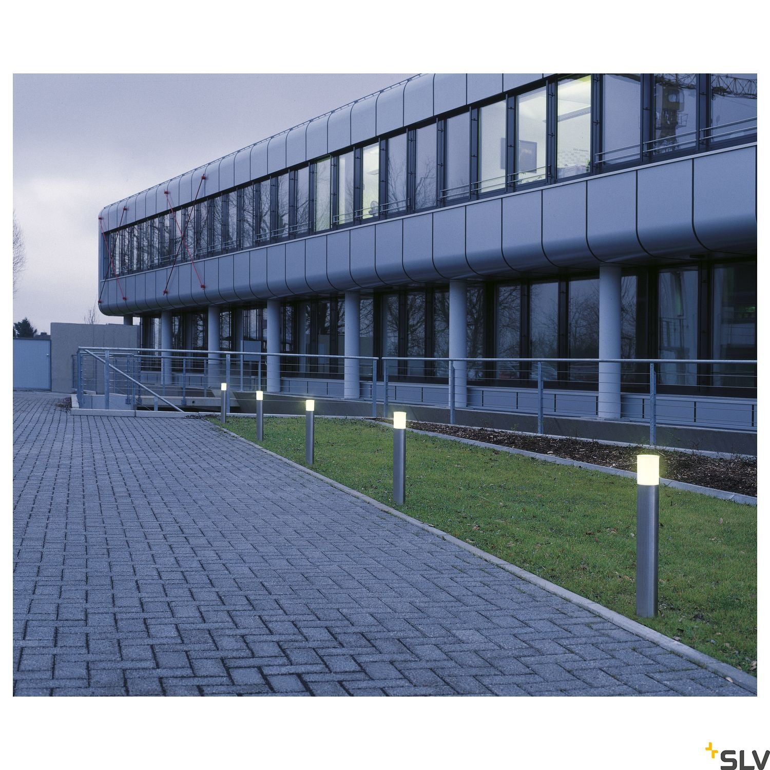 SLV ROX ACRYL 90 Pole, Outdoor floor stand, IP44, stainless steel 304, E27 max 20W 1001490
