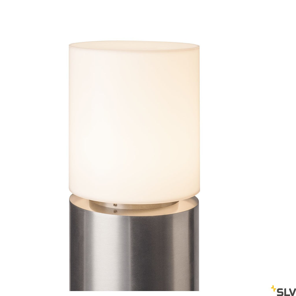 SLV ROX ACRYL 90 Pole, Outdoor floor stand, IP44, stainless steel 304, E27 max 20W 1001490