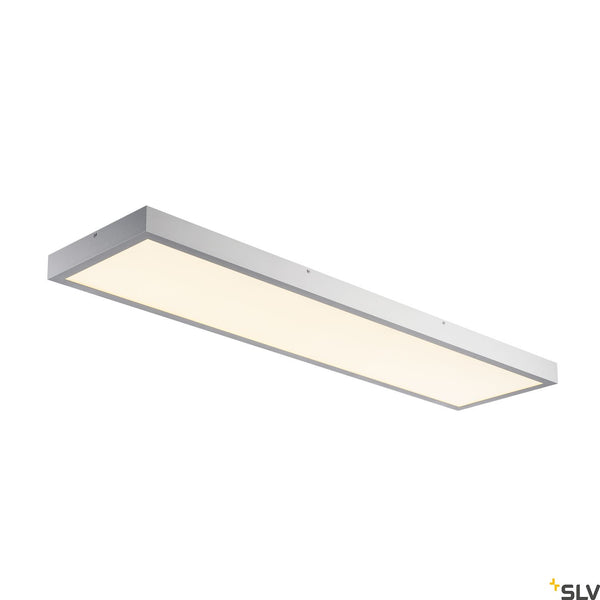 SLV PANEL 1200x300mm LED Indoor surface-mounted ceiling light, 3000K, silver-grey 1001508