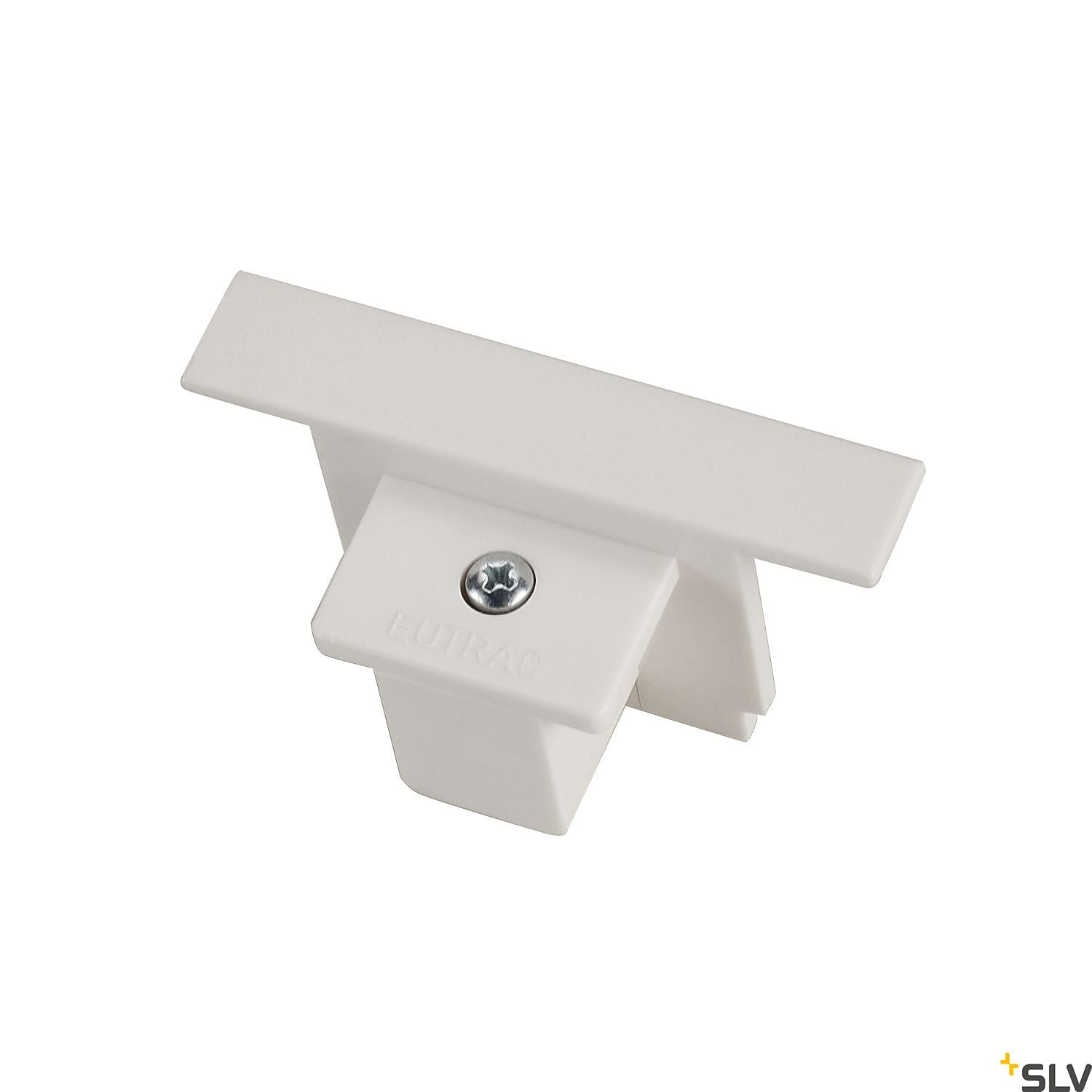 SLV EUTRAC end cap for 3-circuit recessed track, traffic white 1001538