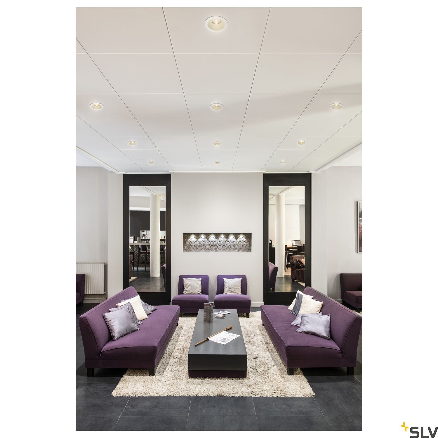 SLV DEKLED recessed light, round, silver metallic, 1W LED, warm white, 3000K 112242