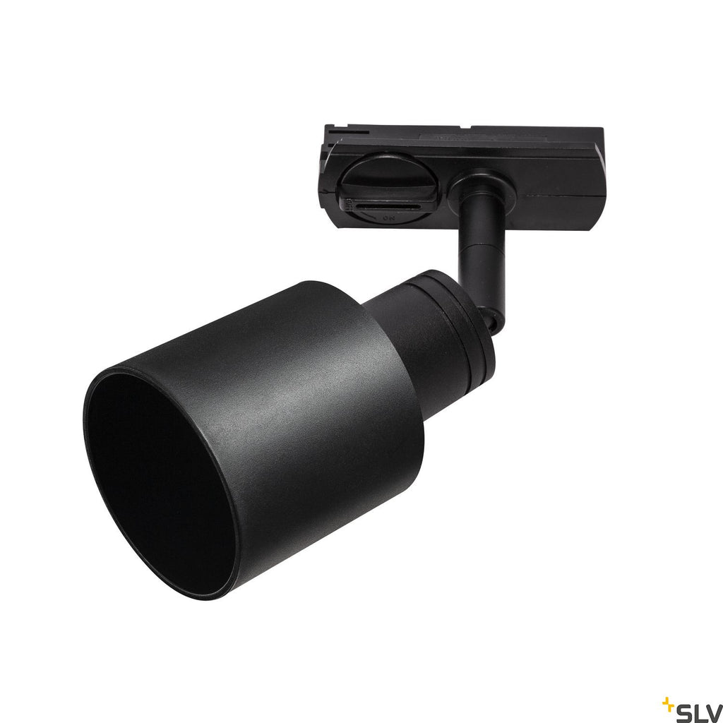 SLV PURI TRACK SPOT, QPAR51 glass, black 50W, incl. 1-circuit adapter 1001868