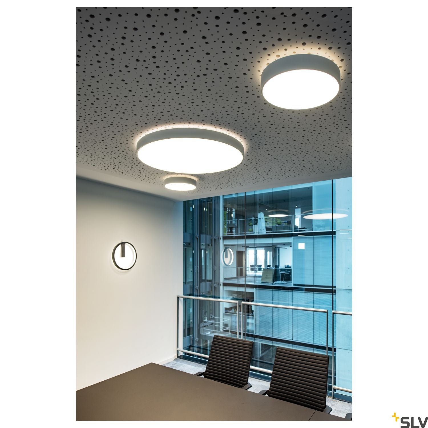 SLV PARSEC 40 DALI Dimmable LED recessed wall light black 3000/4000K 1002915