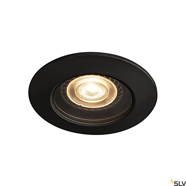 SLV VARU QPAR51 DL, outdoor recessed ceiling light, black, IP20/65 1001930