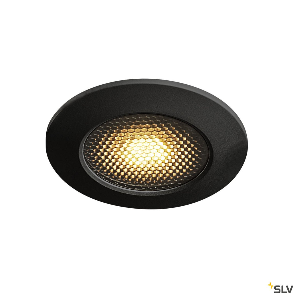 SLV VARU QPAR51 DL, outdoor recessed ceiling light, black, IP20/65 1001930