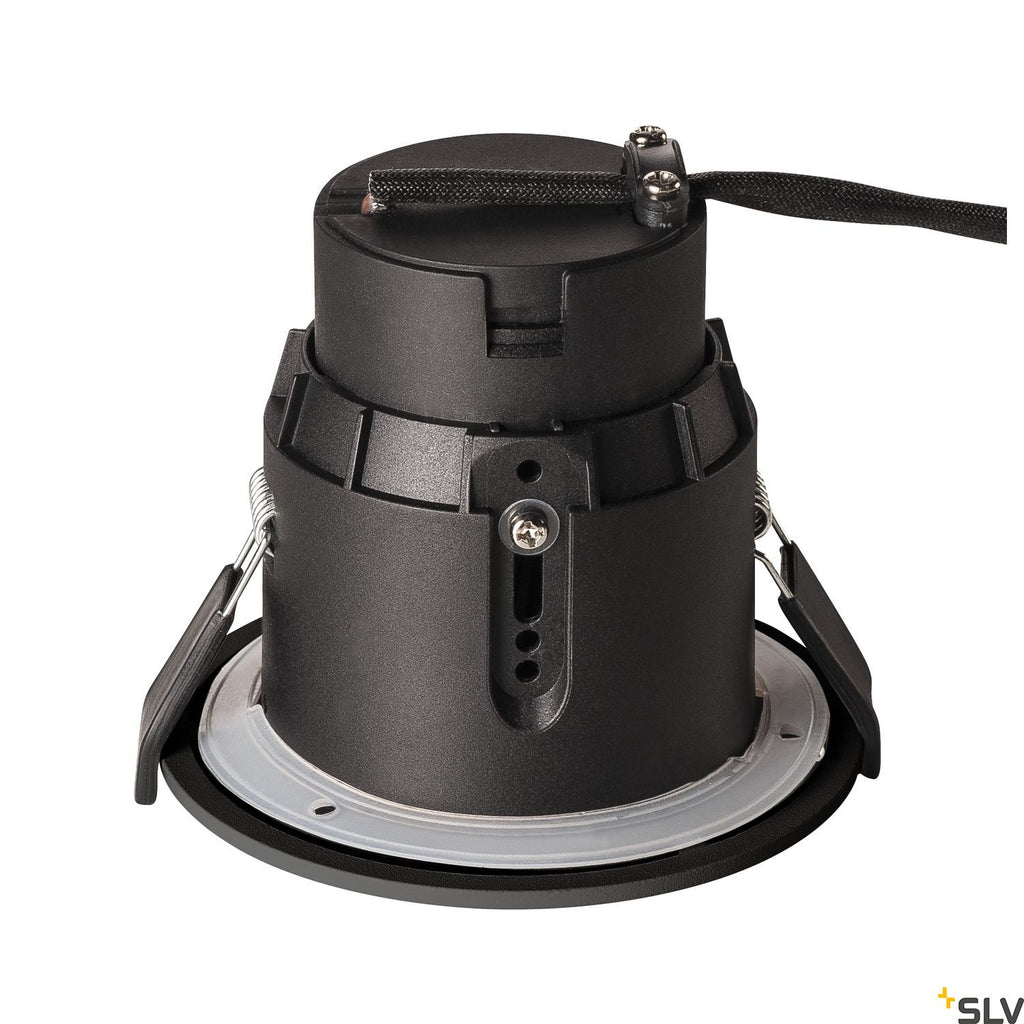 SLV VARU QPAR51 DL, outdoor recessed ceiling light, black, IP20/65 1001930