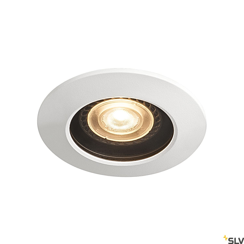 SLV VARU QPAR51 DL, outdoor recessed ceiling light, black/white, IP20/65 1001931