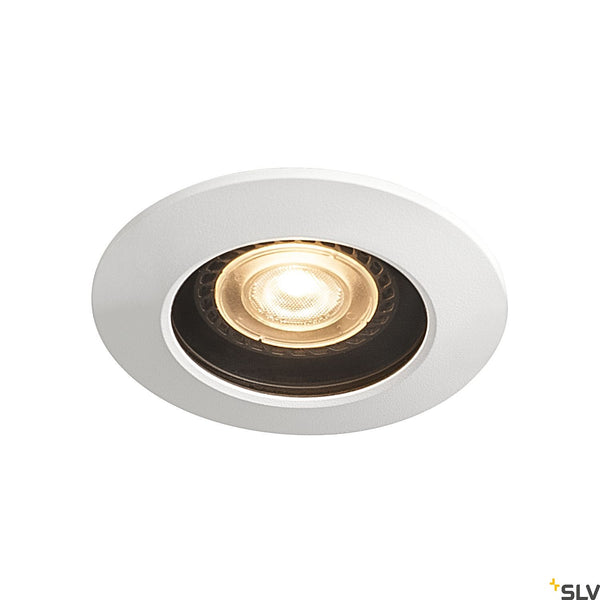 SLV VARU QPAR51 DL, outdoor recessed ceiling light, black/white, IP20/65 1001931