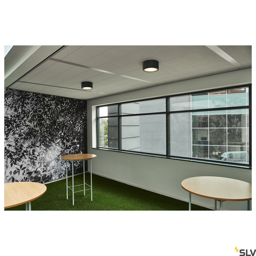 SLV MIRO CL, LED Indoor surface-mounted ceiling light, black, 3000K, 100° 1001939