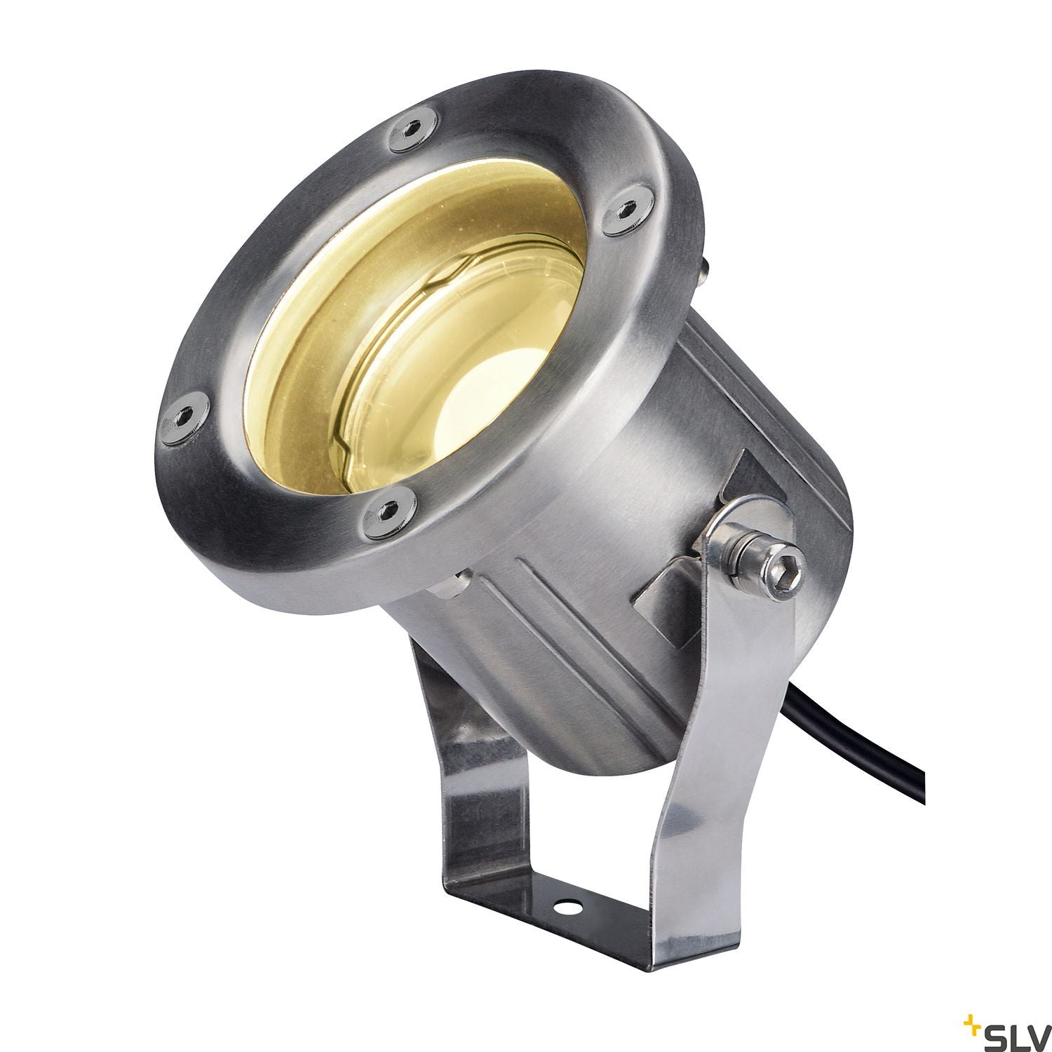 SLV NAUTILUS SPIKE, LED outdoor ground spike luminaire, stainless steel 316, IP55, 3000K 1001962
