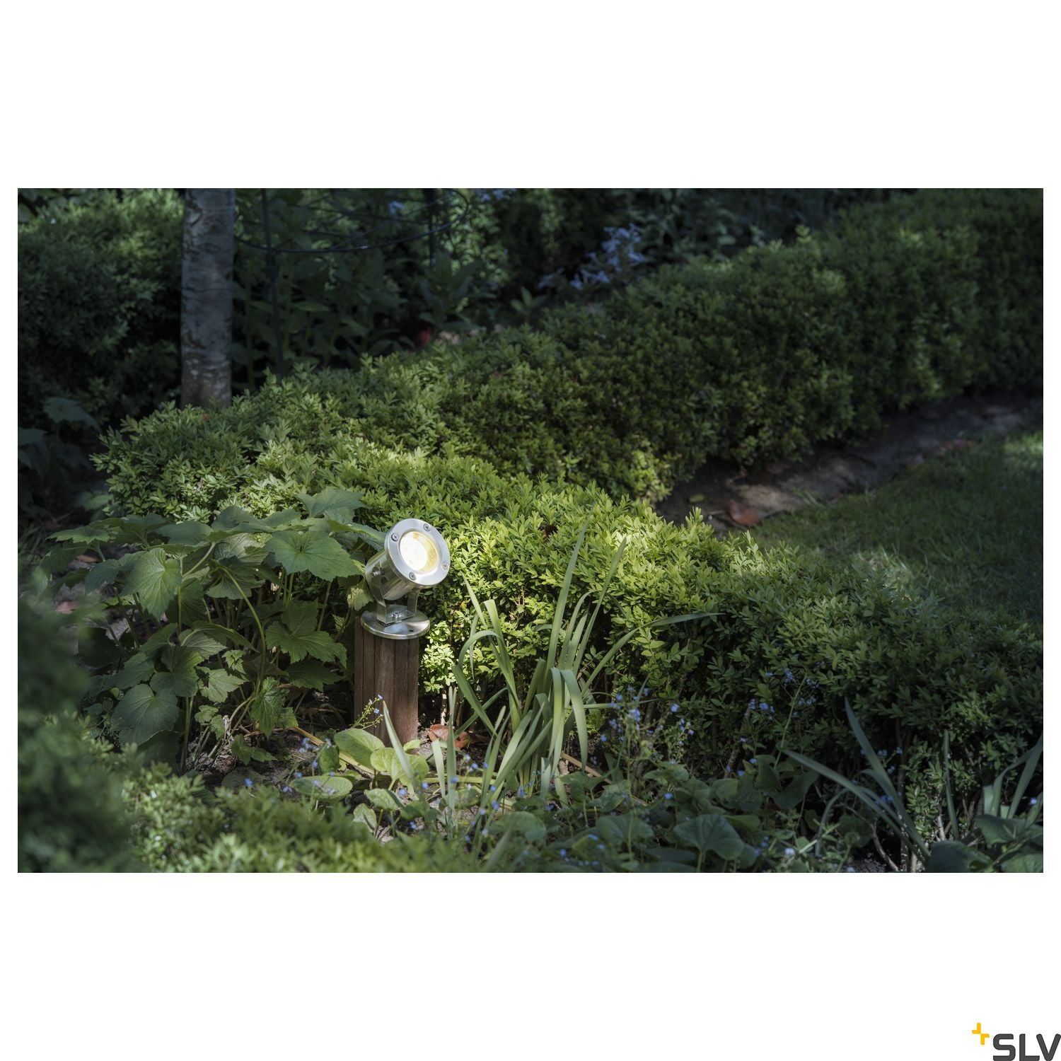 SLV NAUTILUS SPIKE, LED outdoor ground spike luminaire, stainless steel 316, IP55, 3000K 1001962