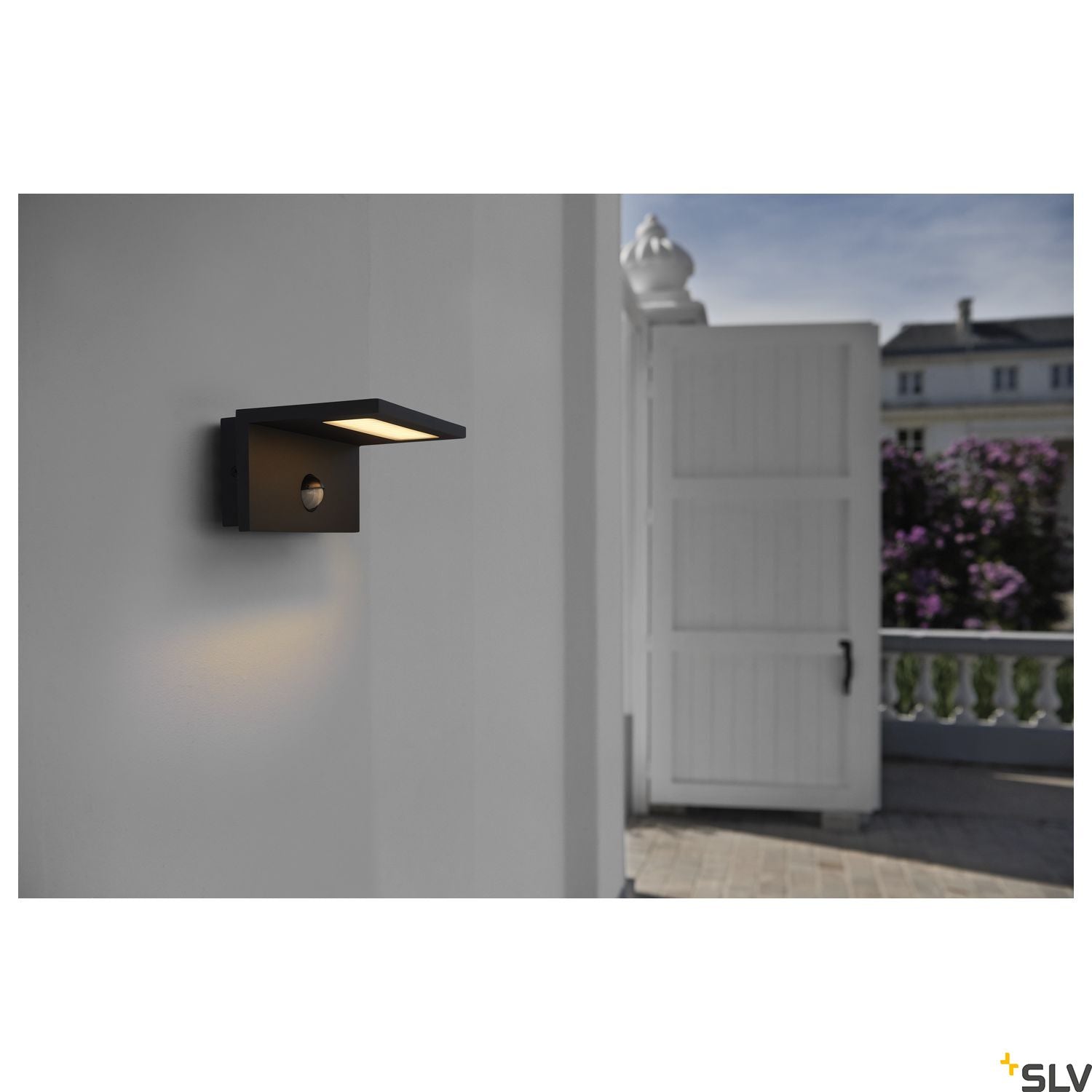 SLV LED SENSOR WL, LED Outdoor surface-mounted wall light, IP44, anthracite, 3000K 1001969