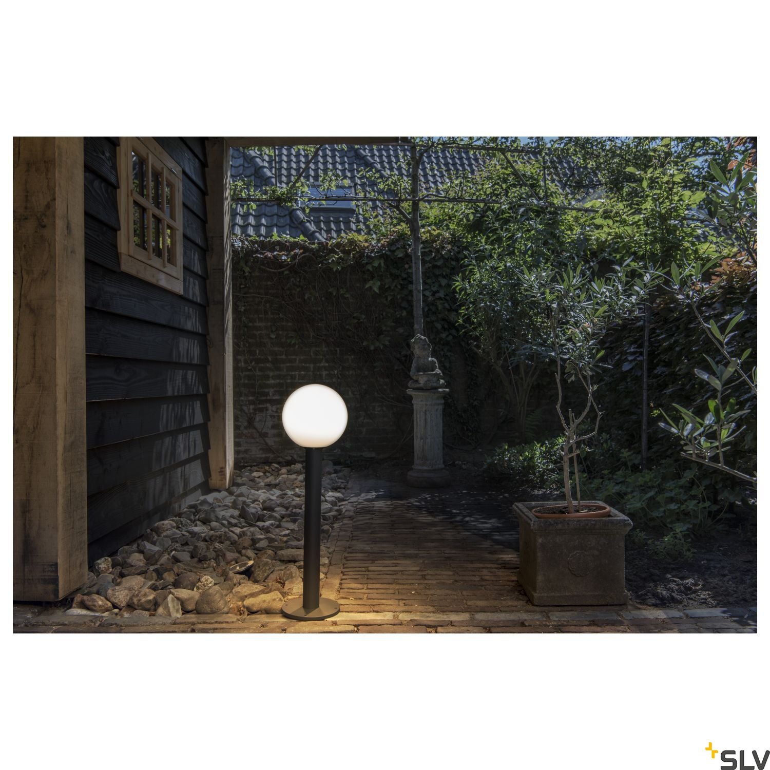 SLV GLOO PURE 70 Pole, outdoor floor stand, E27, anthracite, IP44 1002001