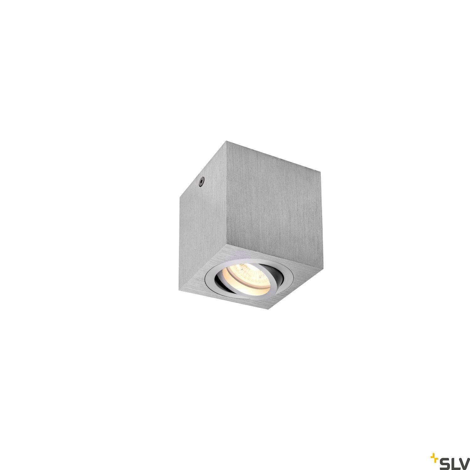 SLV TRILEDO Single, Indoor surface-mounted ceiling light, QPAR51, brushed aluminium, max 10W 1002004