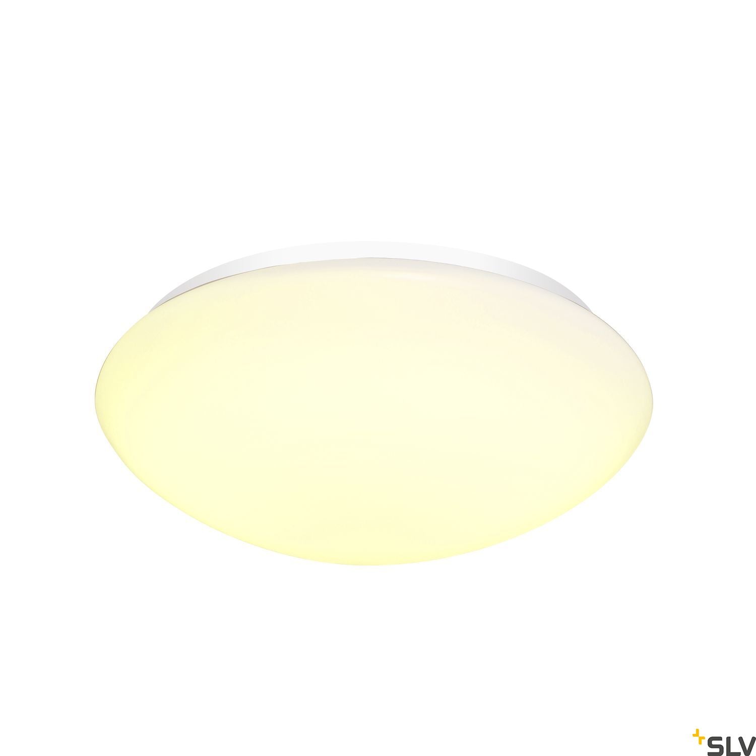 SLV LIPSY 40 Dome, LED Outdoor surface-mounted wall and ceiling light, white, IP44, 3000/4000K 1002021