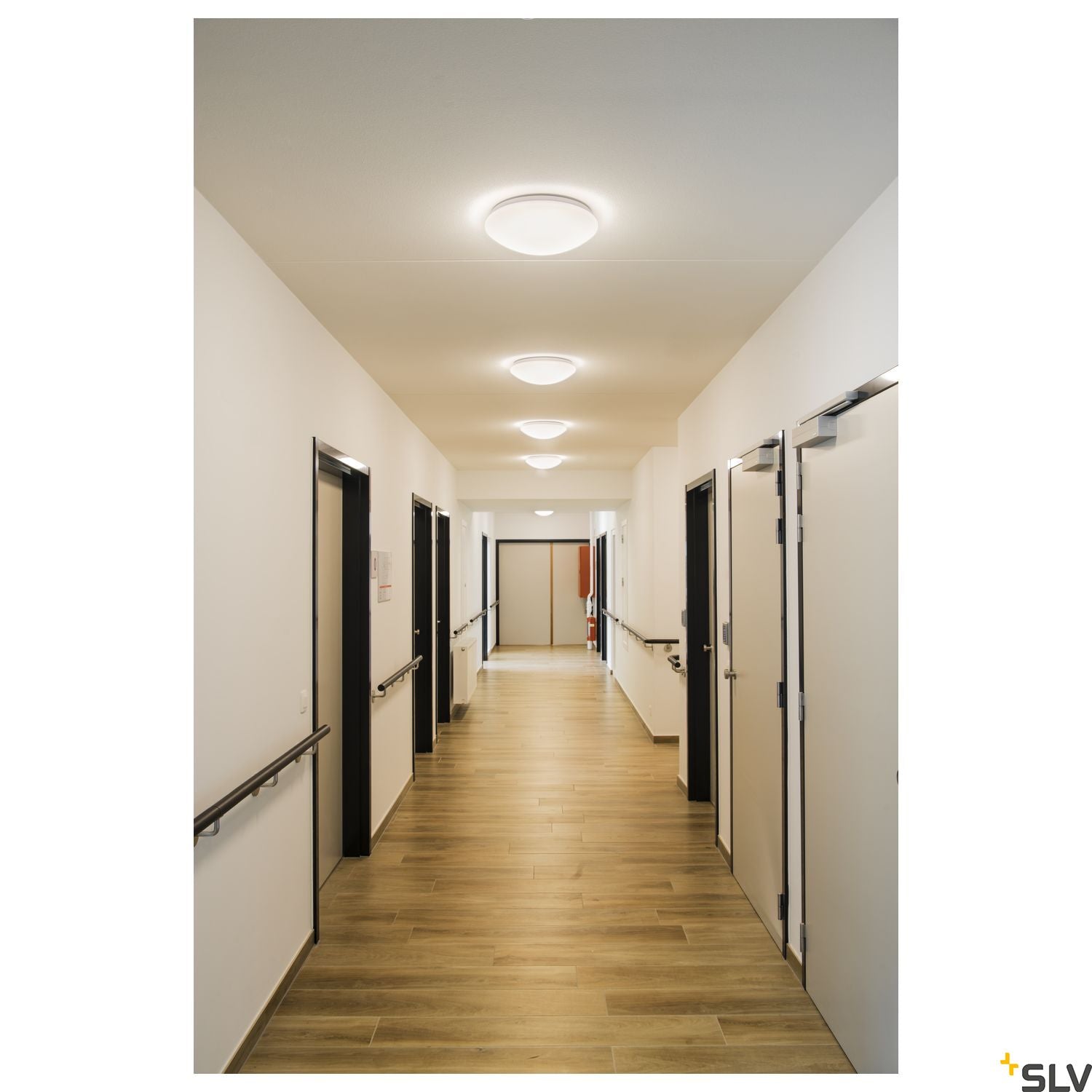SLV LIPSY 40 Dome, LED Outdoor surface-mounted wall and ceiling light, white, IP44, 3000/4000K 1002021