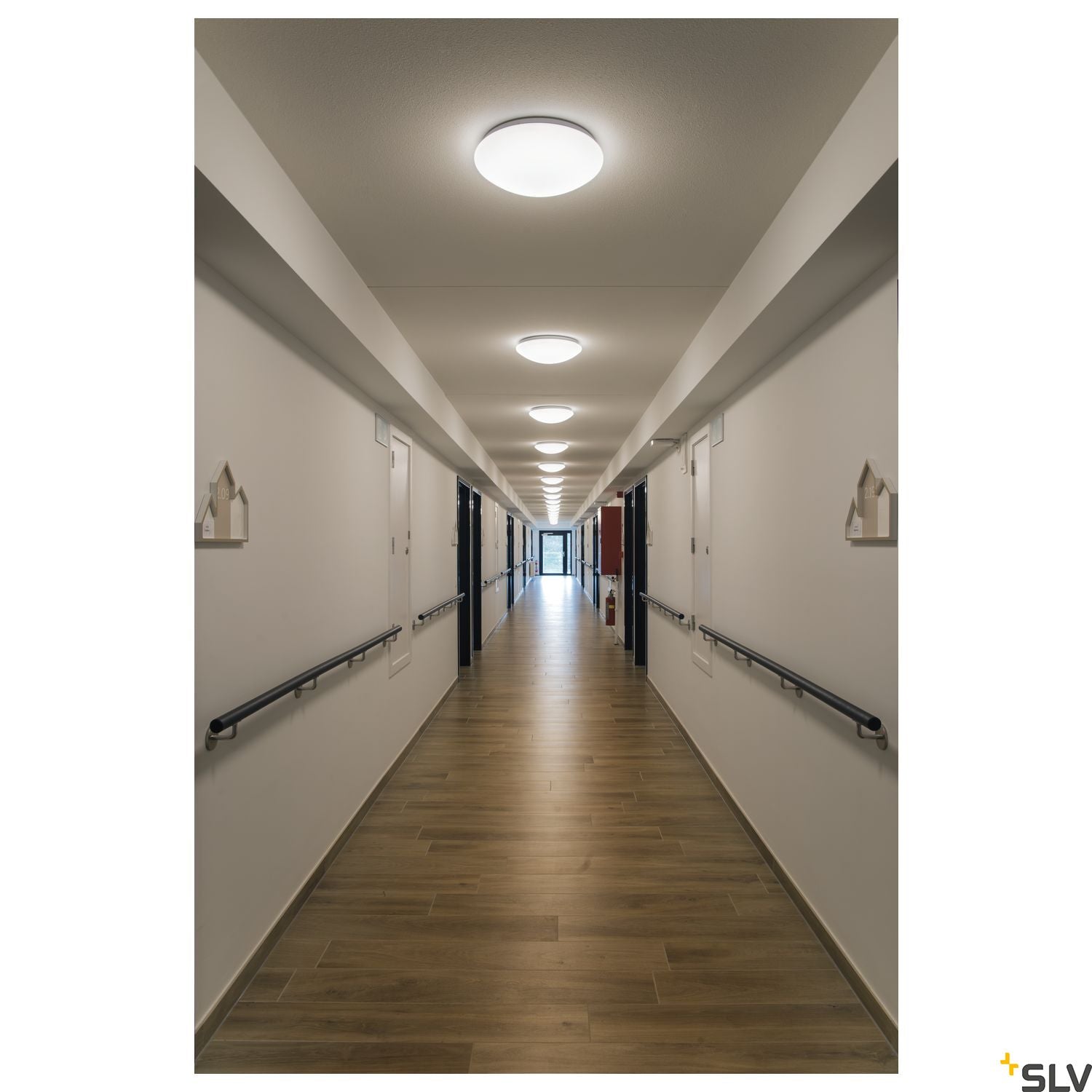 SLV LIPSY 40 Dome, LED Outdoor surface-mounted wall and ceiling light, white, IP44, 3000/4000K 1002021