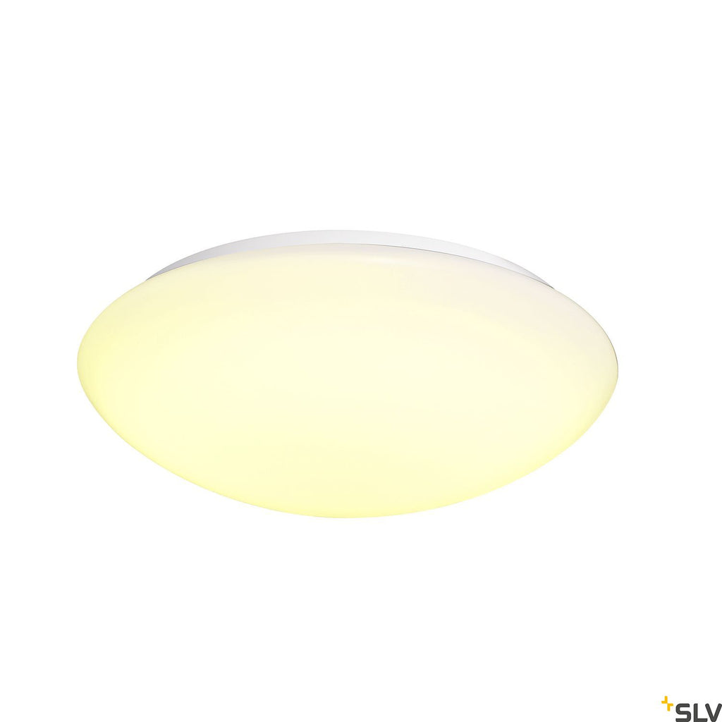 SLV LIPSY 50 Dome, LED Outdoor surface-mounted wall and ceiling light, white, IP44, 3000/4000K 1002022