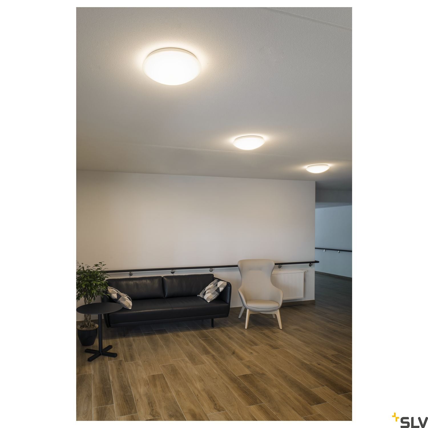 SLV LIPSY 50 Dome, LED Outdoor surface-mounted wall and ceiling light, white, IP44, 3000/4000K 1002022