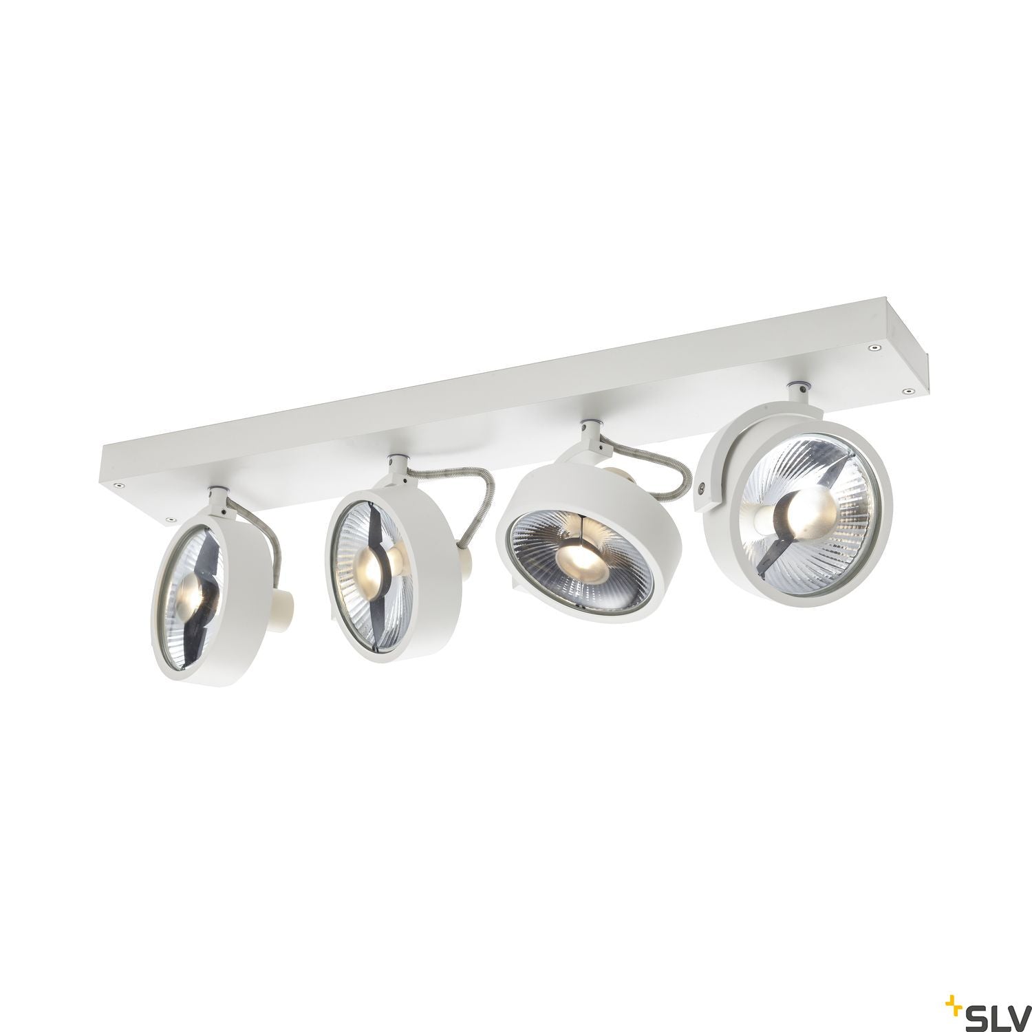 SLV KALU CW, indoor surface-mounted wall and ceiling light, quad, QPAR111 white 4x75W 1002024