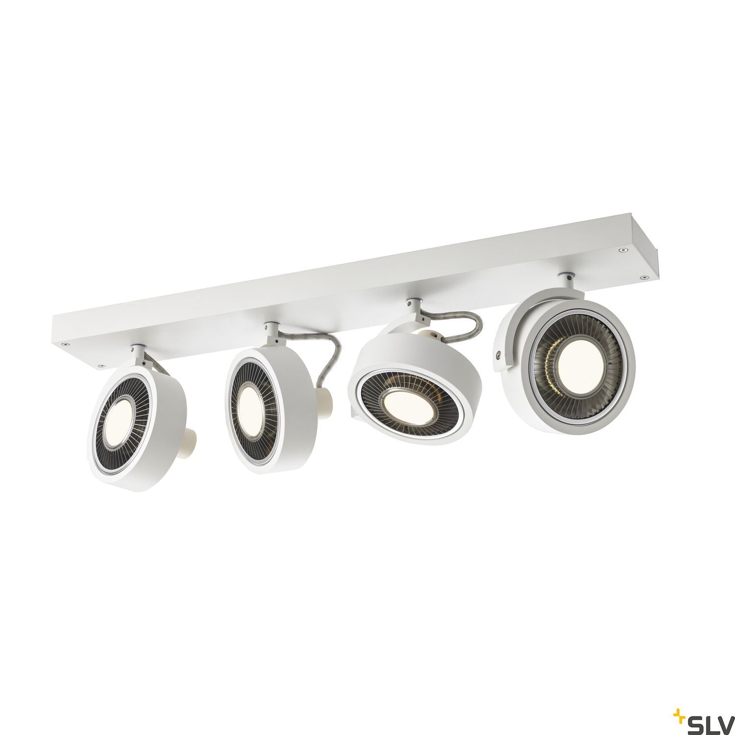 SLV KALU CW, indoor surface-mounted wall and ceiling light, quad, QPAR111 white 4x75W 1002024
