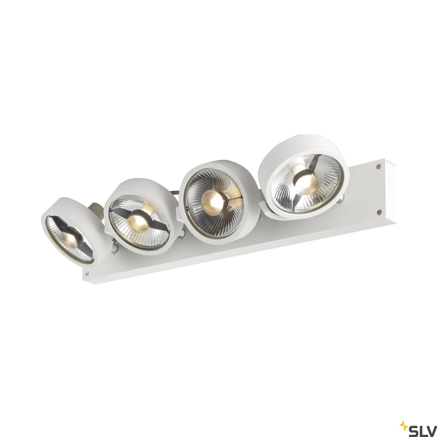 SLV KALU CW, indoor surface-mounted wall and ceiling light, quad, QPAR111 white 4x75W 1002024