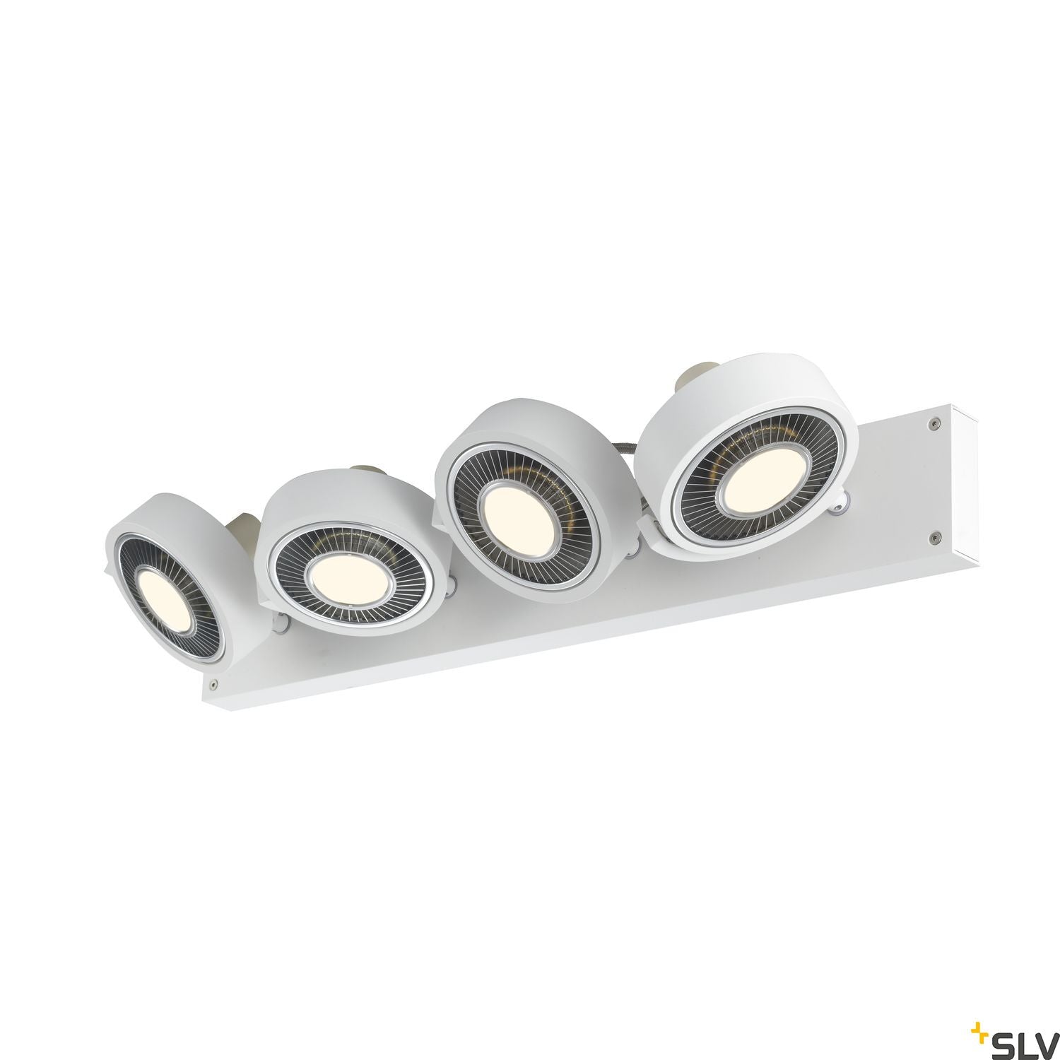 SLV KALU CW, indoor surface-mounted wall and ceiling light, quad, QPAR111 white 4x75W 1002024