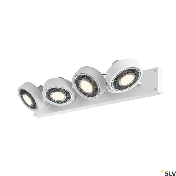 SLV KALU CW, indoor surface-mounted wall and ceiling light, quad, QPAR111 white 4x75W 1002024
