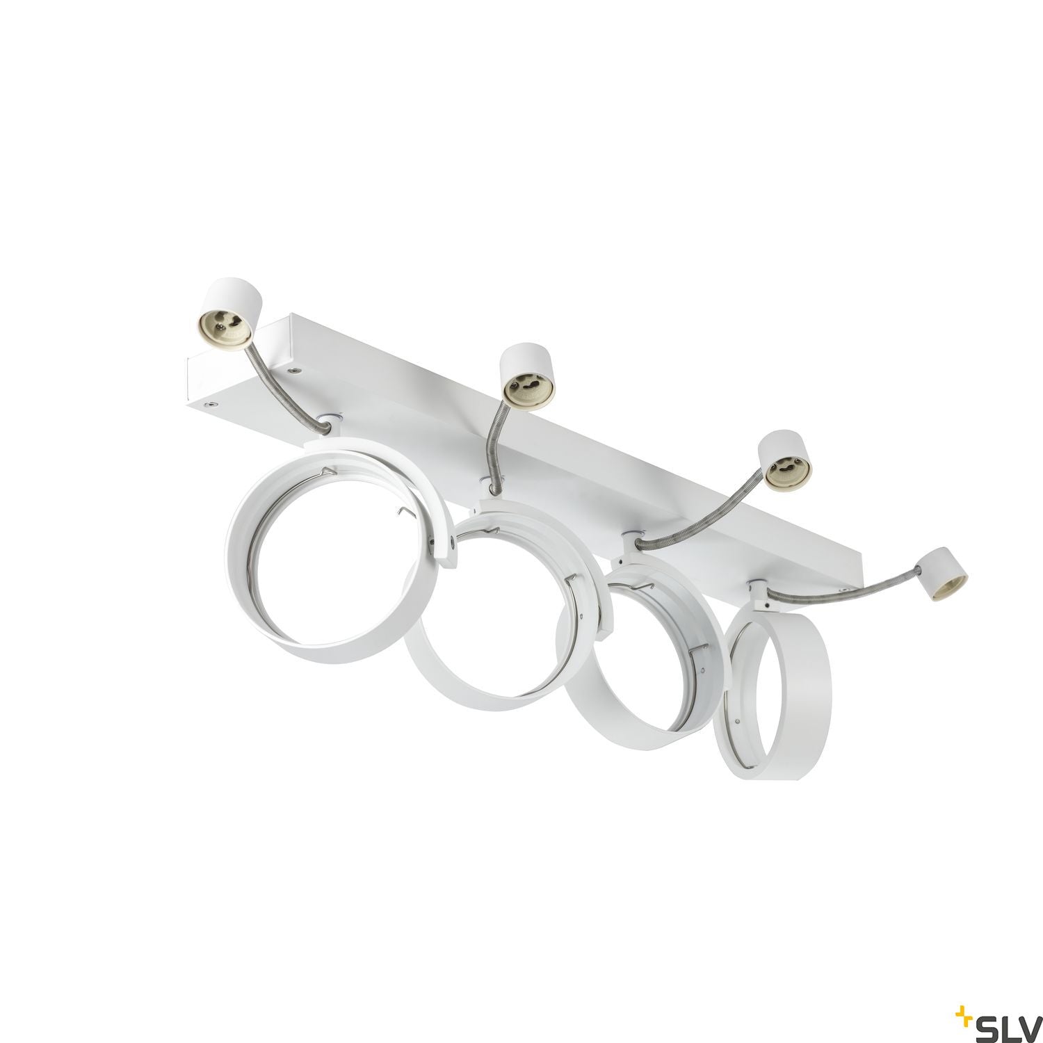 SLV KALU CW, indoor surface-mounted wall and ceiling light, quad, QPAR111 white 4x75W 1002024