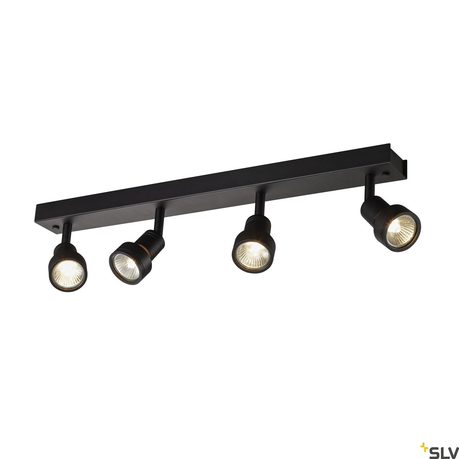 SLV PURI CW, Indoor surface-mounted wall and ceiling light, quad, QPAR51, black, 4x50W 1002029