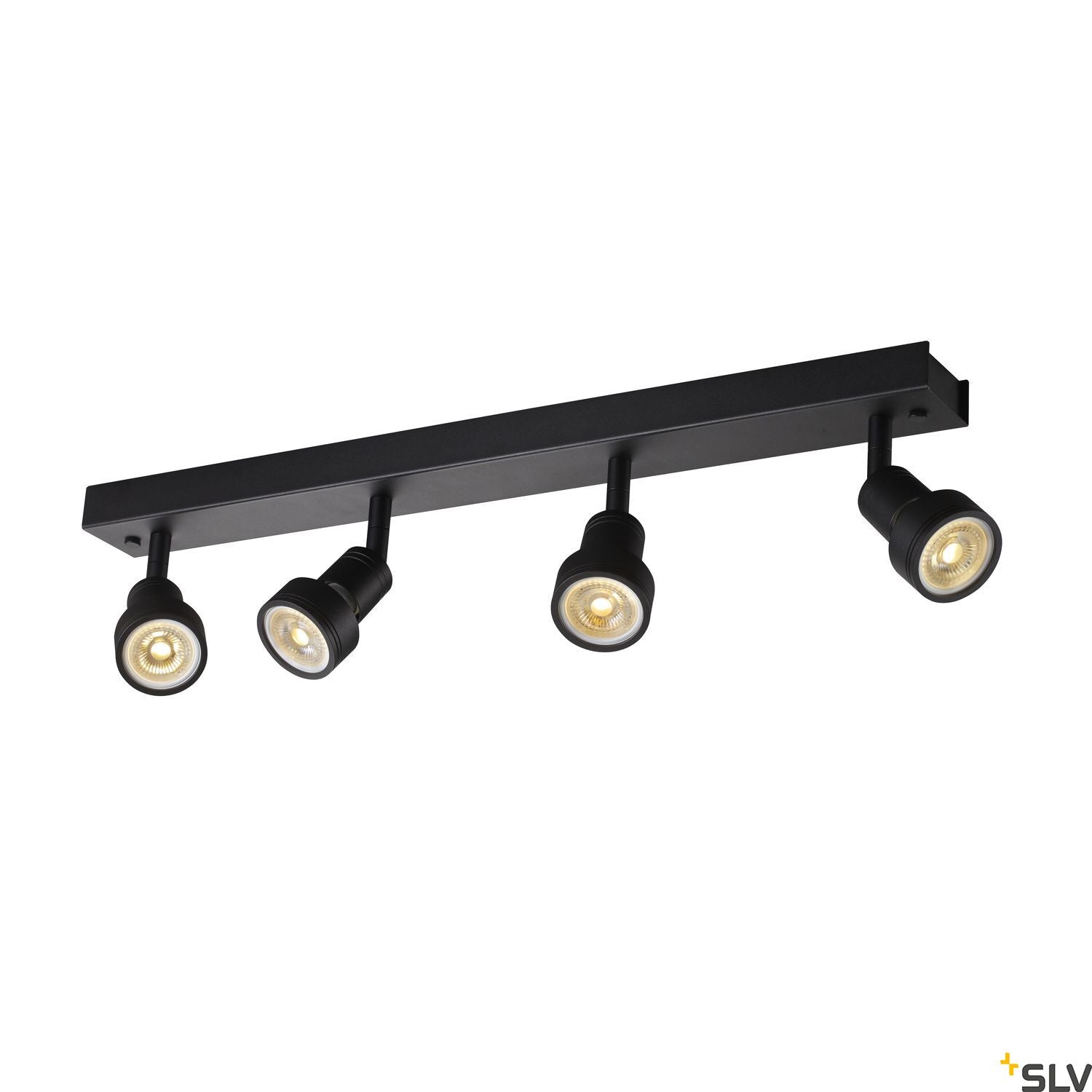 SLV PURI CW, Indoor surface-mounted wall and ceiling light, quad, QPAR51, black, 4x50W 1002029