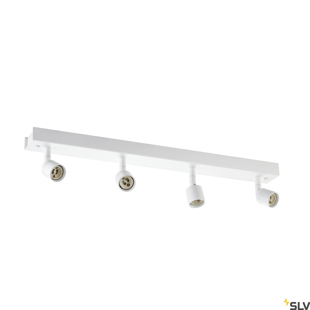 SLV PURI CW, Indoor surface-mounted wall and ceiling light, quad, QPAR51, white, 4x50W 1002030