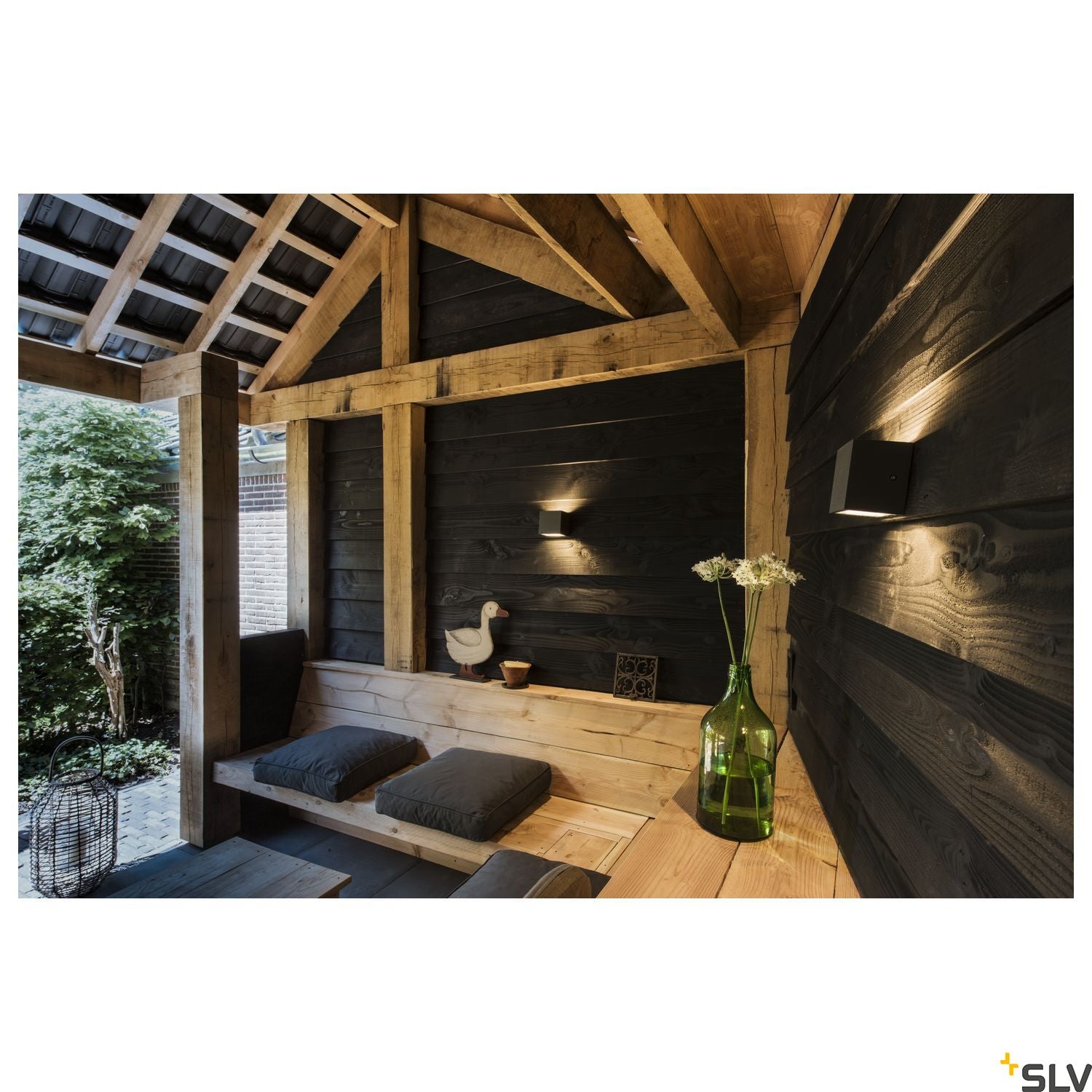 SLV SITRA CUBE WL, LED outdoor surface-mounted wall and ceiling light, anthracite, IP44, 3000K, 10W 1002032